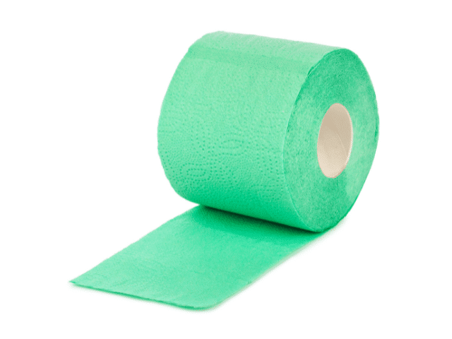 green toilet paper
